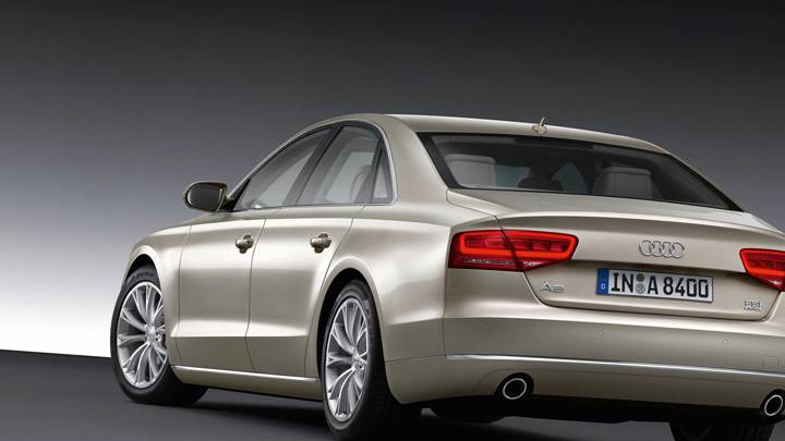 Side Back Pose Of 2011 Audi A8